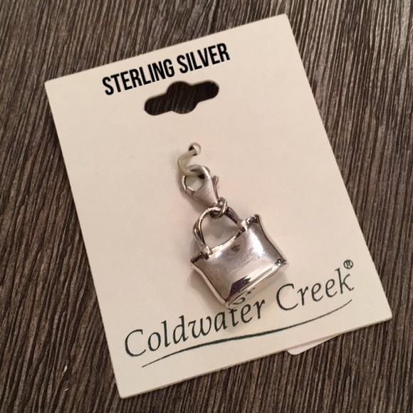Coldwater Creek Jewelry - Sterling Silver Tote Handbag Charm Coldwater Creek